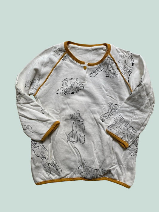 Organic cotton dog long sleeve sweater 5-6Y | Kapbula