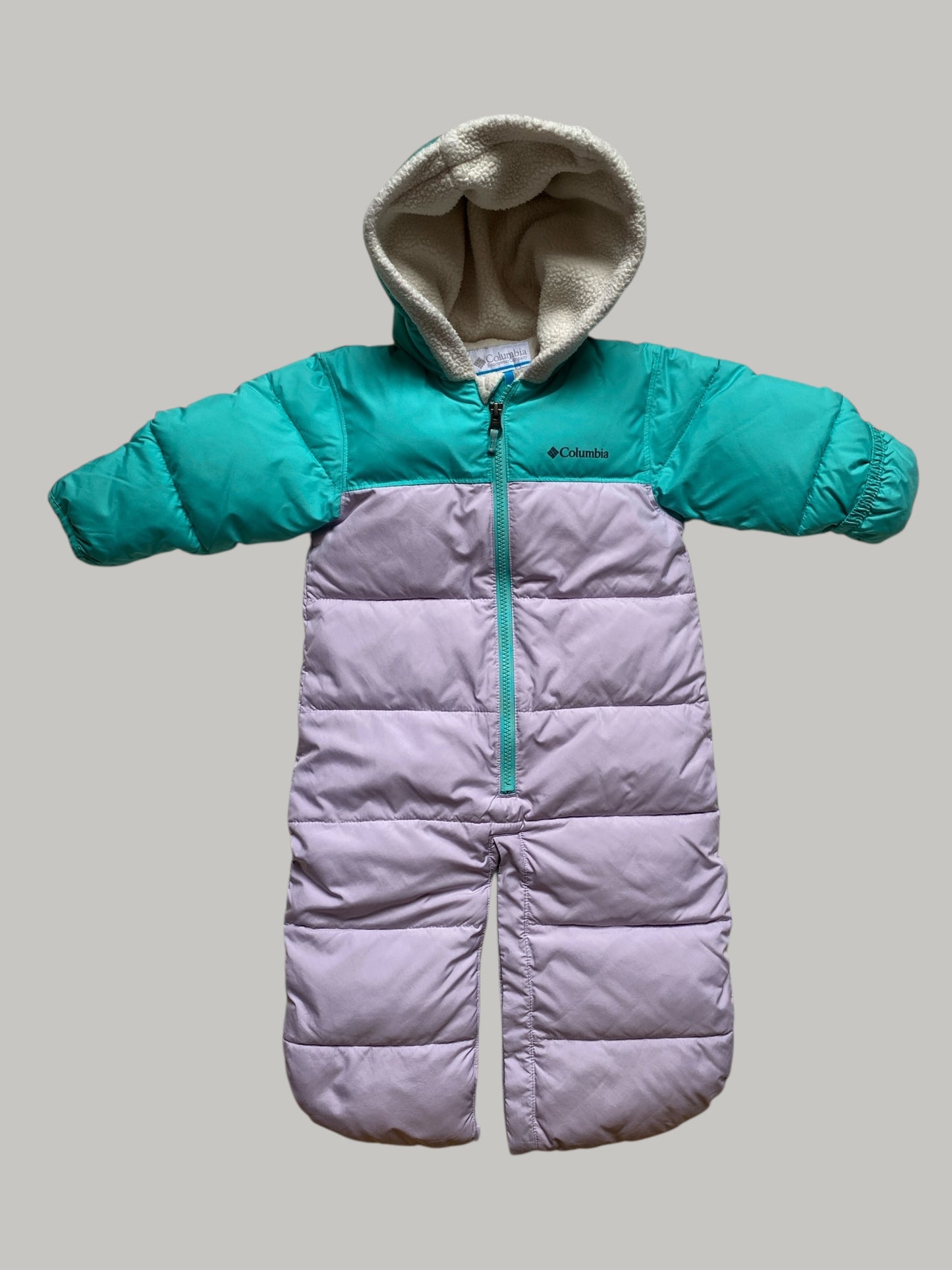 Colour block snowsuit and bunting suit 2-in-1 12-18m | Columbia