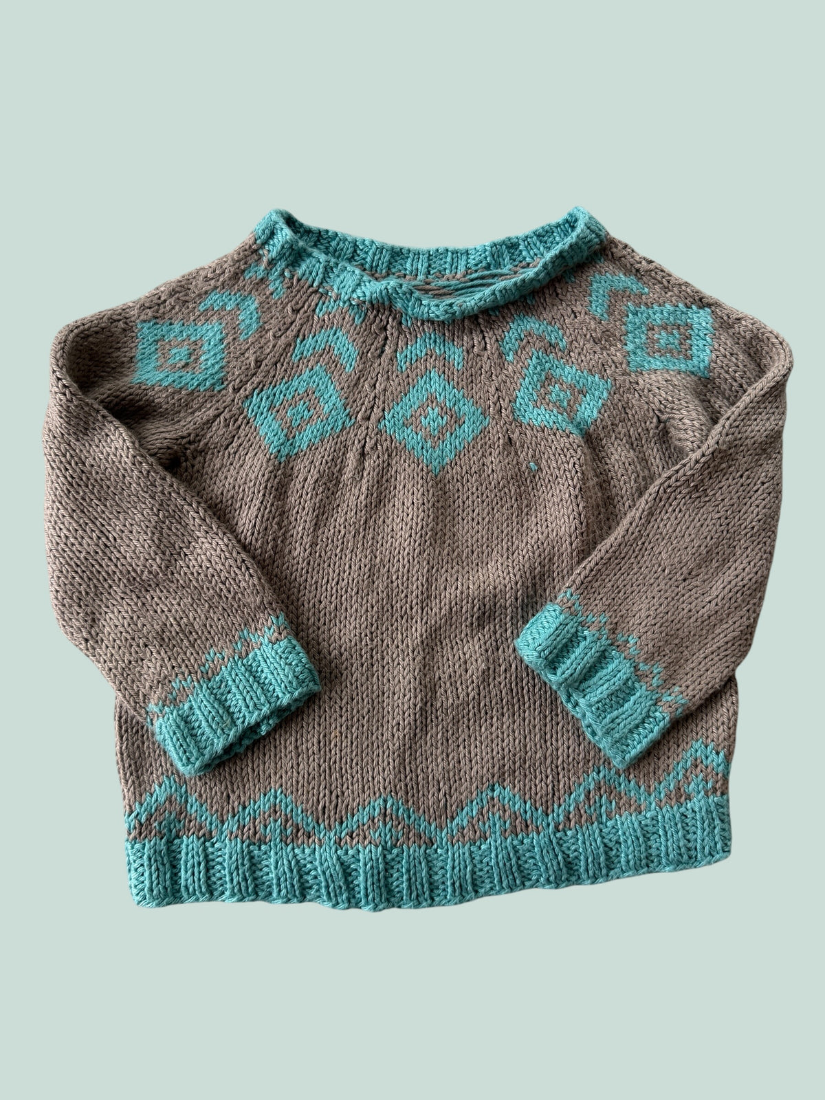 Handknit sweater ~2Y