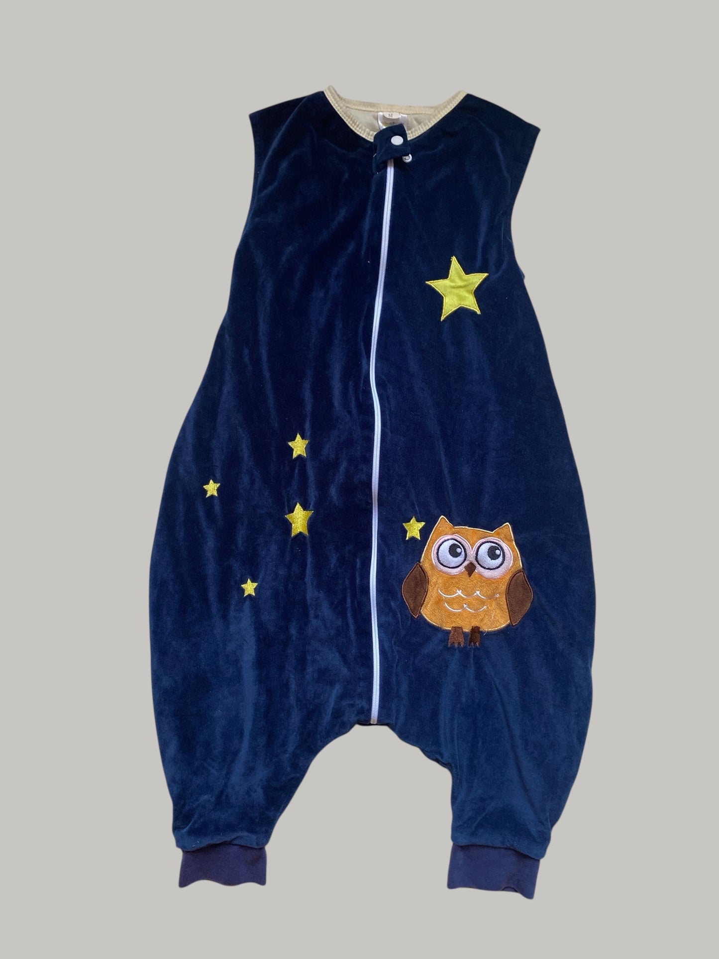 Cotton lined velour sleepsack with feet 3-5Y (M) | Michley