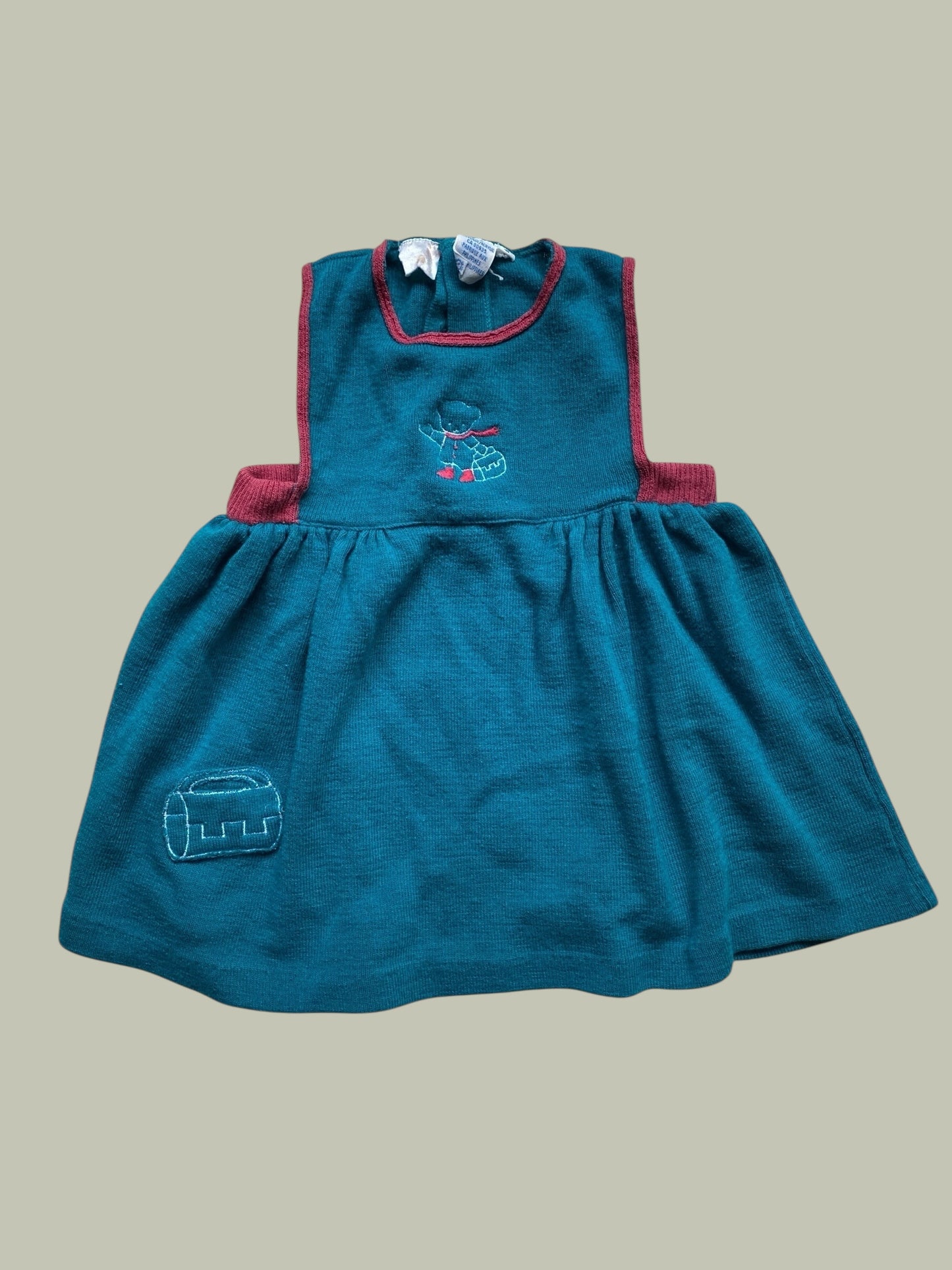 Vintage acrylic knit dress 3Y