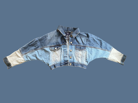 Cropped patch denim jacket 8-12Y (m) | Gap