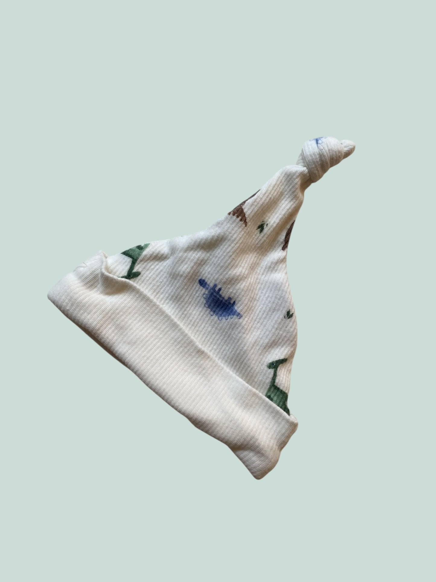 Cotton dino baby hat newborn