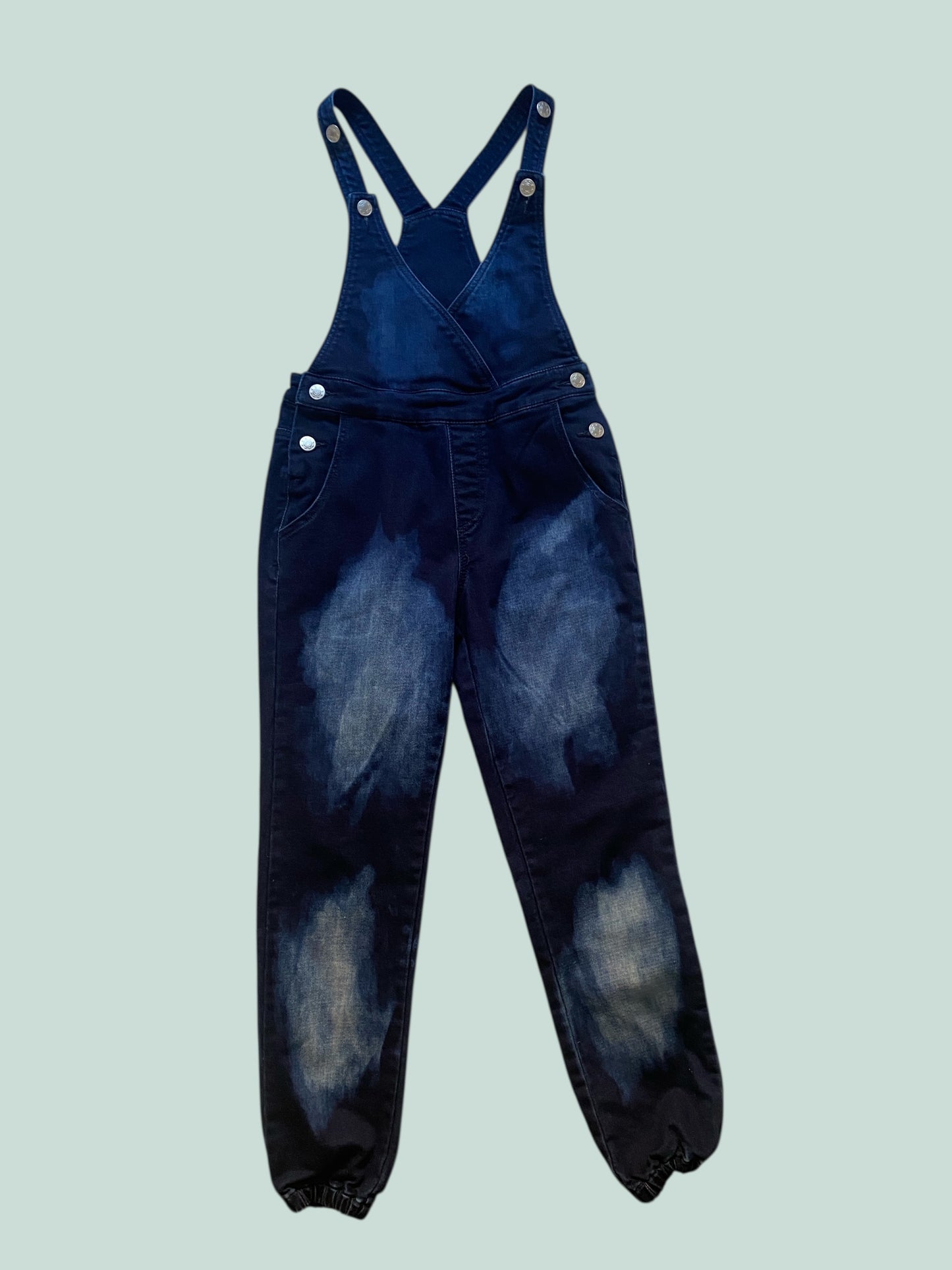 Dark denim cotton blend overalls 12-14Y (see measurements) | Curtain Call Costumes
