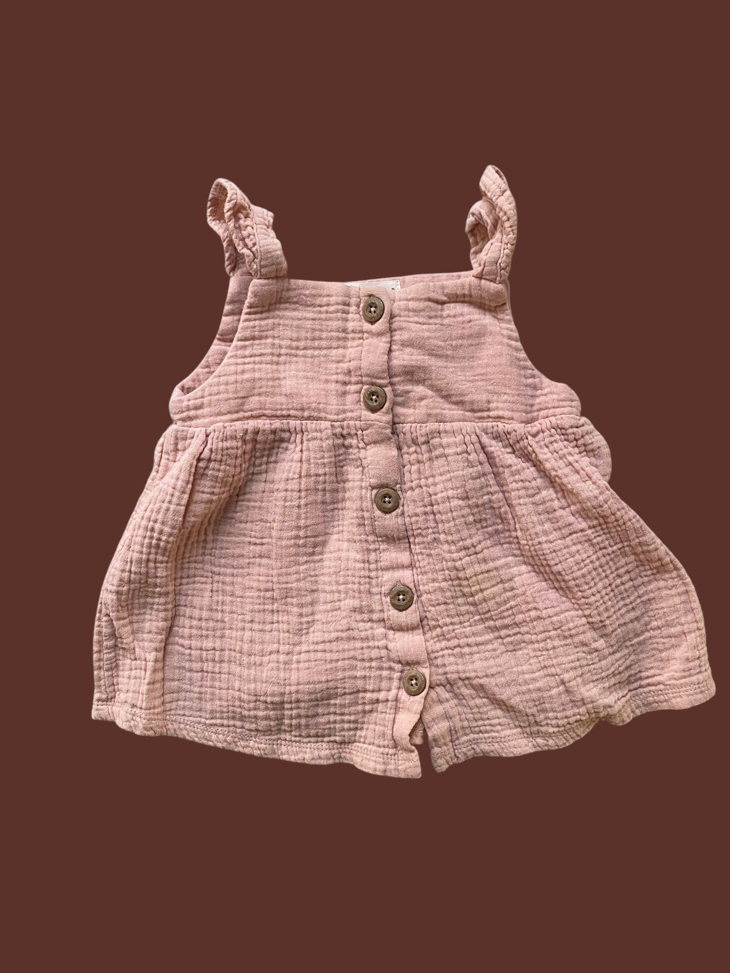 Organic cotton muslin dress 3Y | Rabbit + Bear