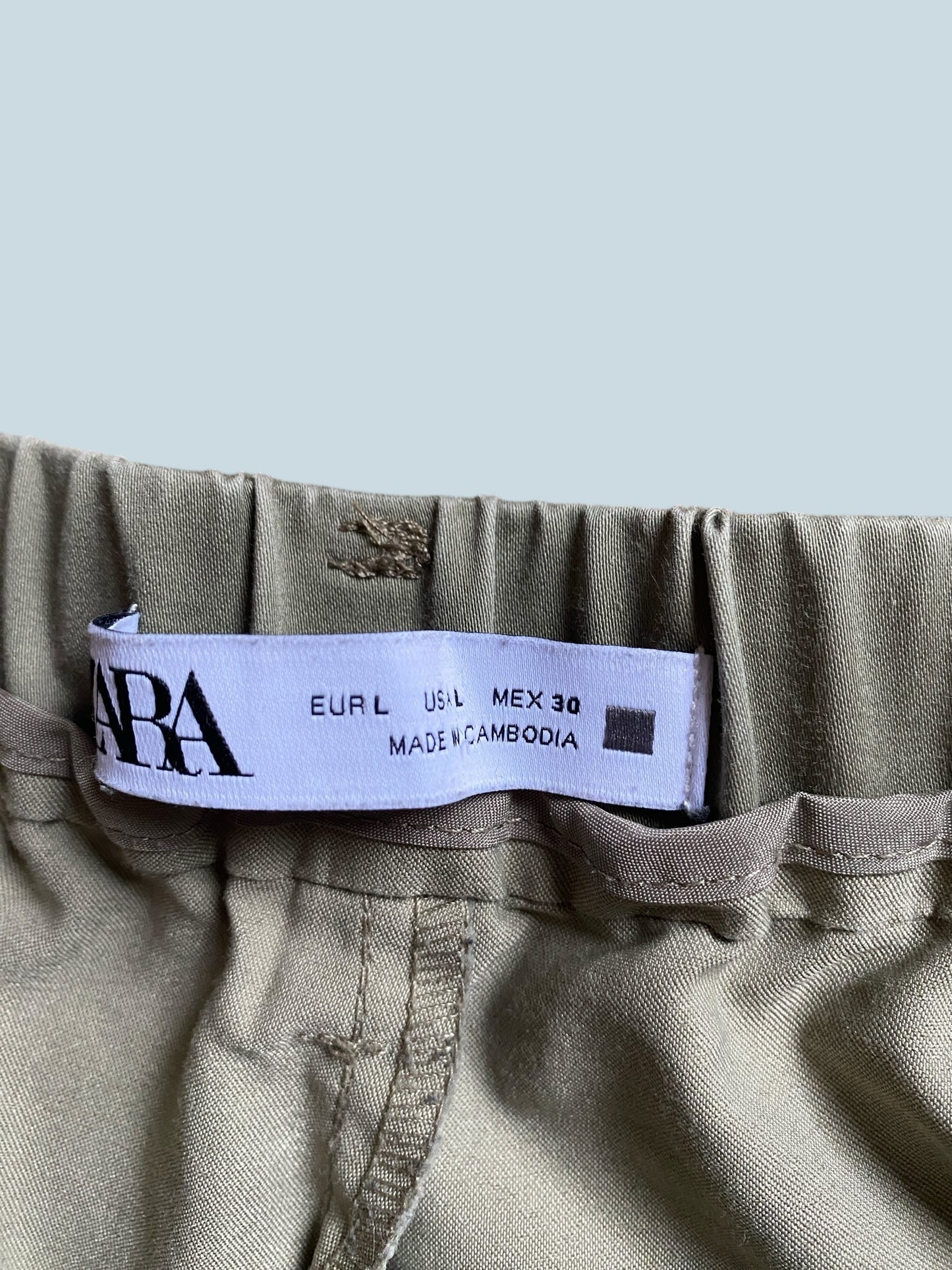 Khaki pants women's large | Zara