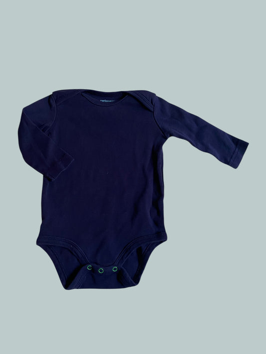 Navy organic cotton onesie 3-6m | Primary