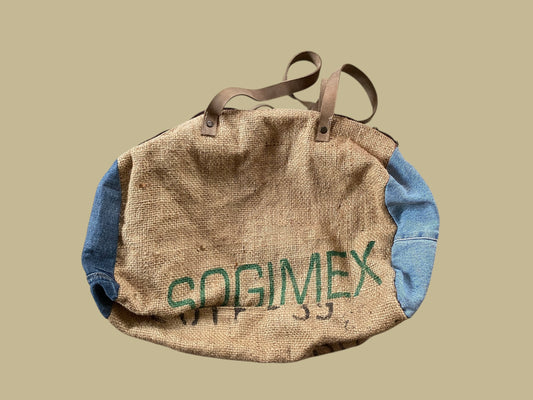 Upcycled overnight bag, handmade in Portugal