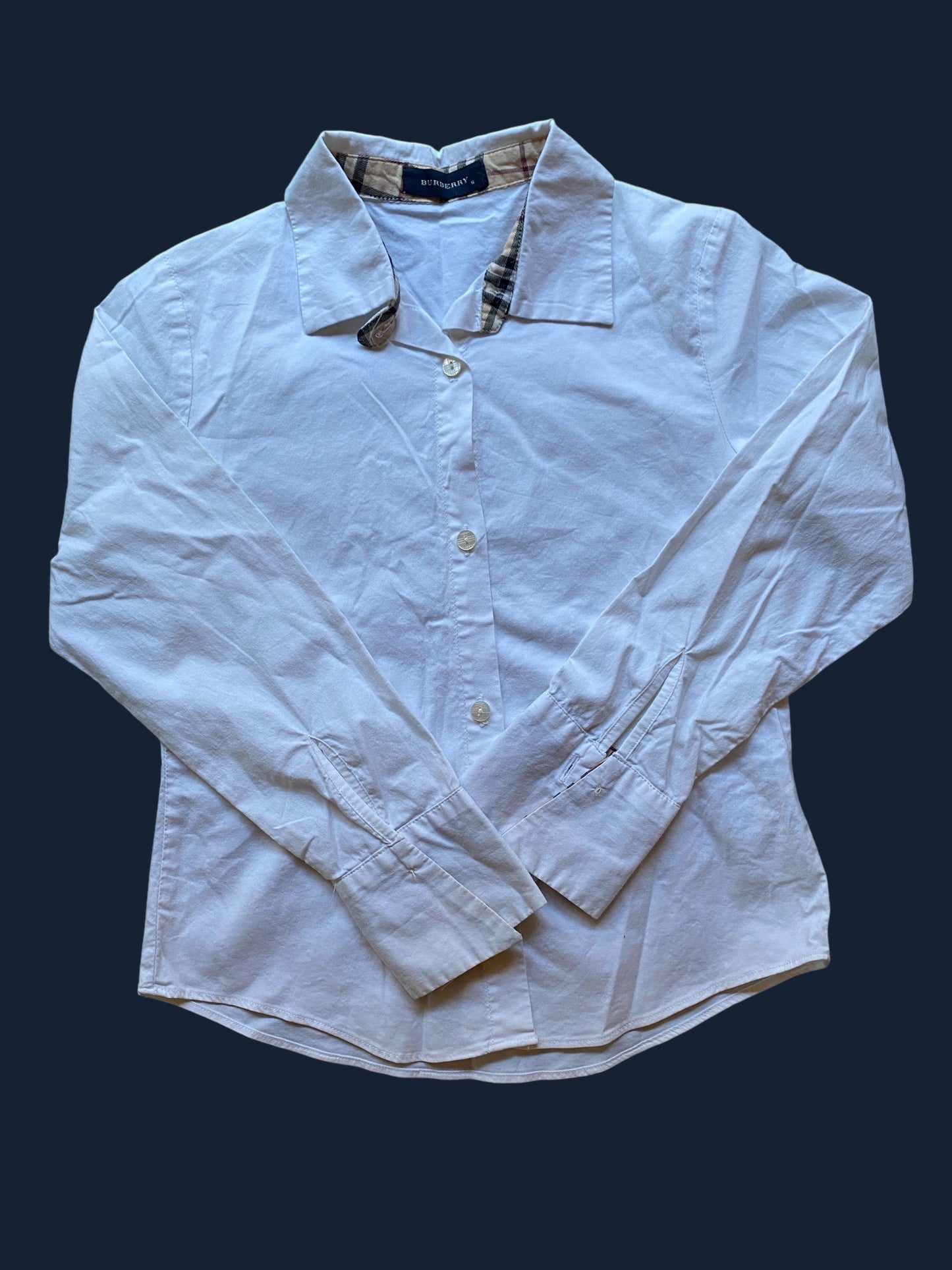 White cotton shirt 6Y | Burberry