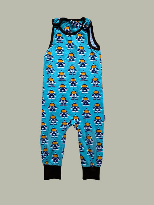 Organic cotton astronaut dungarees 2-3Y | Maxomorra