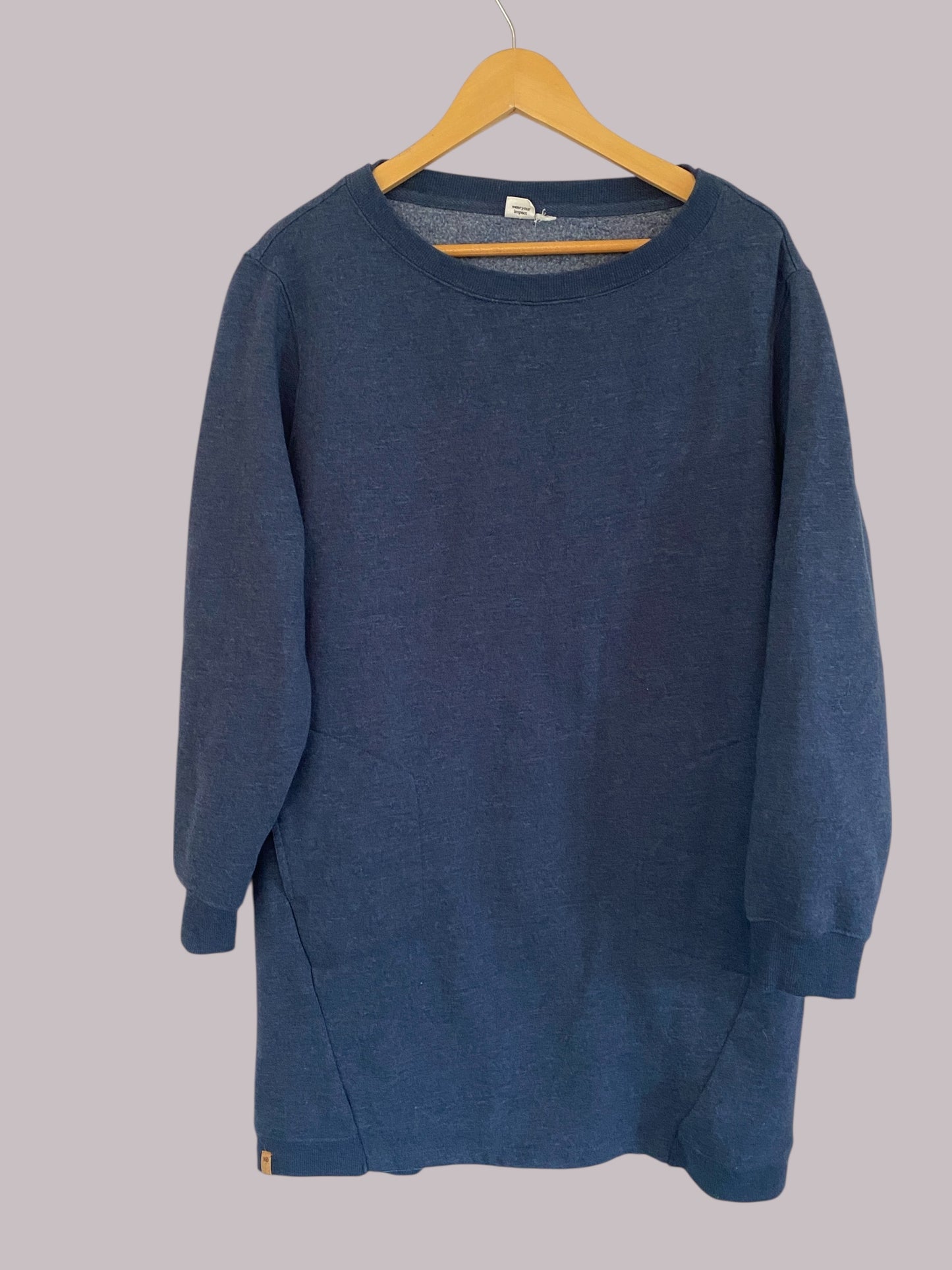 Organic cotton blend fleece crew dress women's medium/large | Tentree