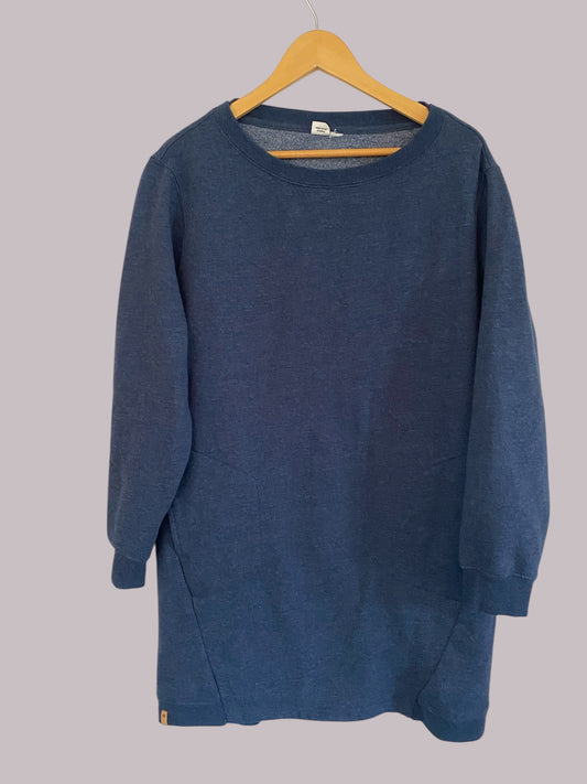 Organic cotton blend fleece crew dress women's medium/large | Tentree