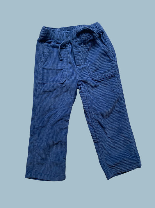 Blue cotton corduroy pants 3Y | Gap