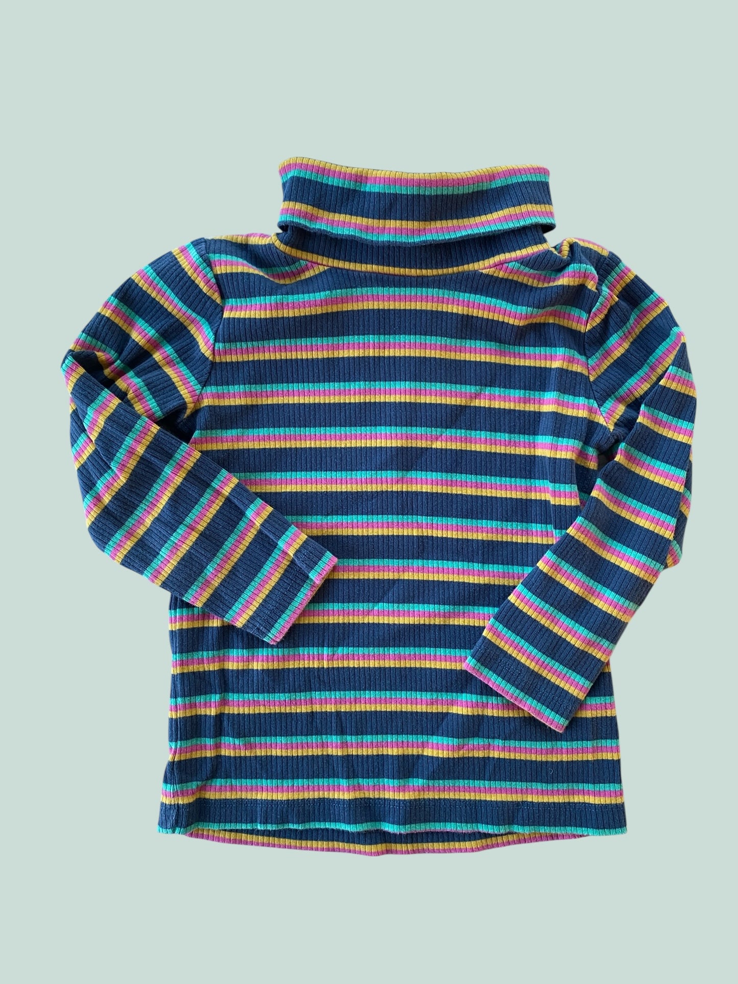 Organic cotton turtleneck long sleeve top 4-5Y | Frugi