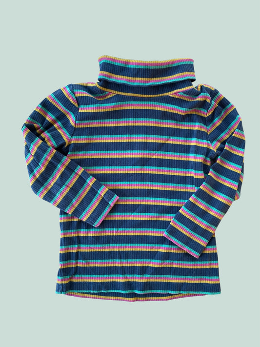 Organic cotton turtleneck long sleeve top 4-5Y | Frugi