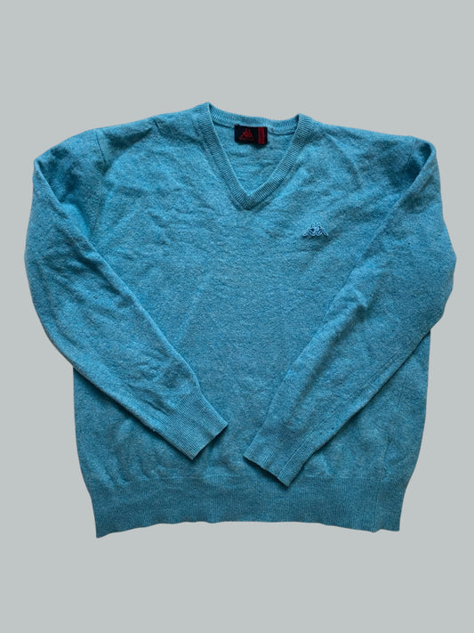 Lambswool blend blue knit sweater ~10-12Y (large) | Robe di Kappa
