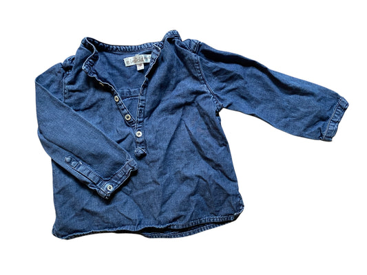 Cotton denim top 18m | Minikid Paris