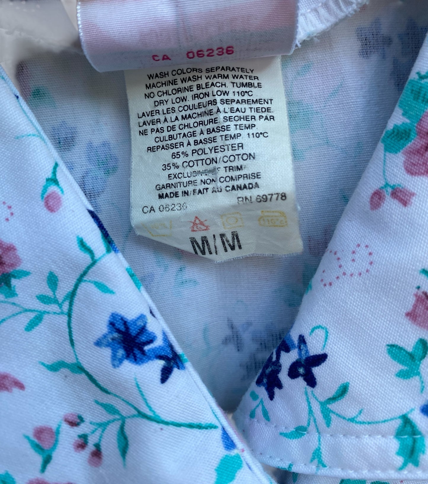 Vintage floral jumpsuit women’s medium
