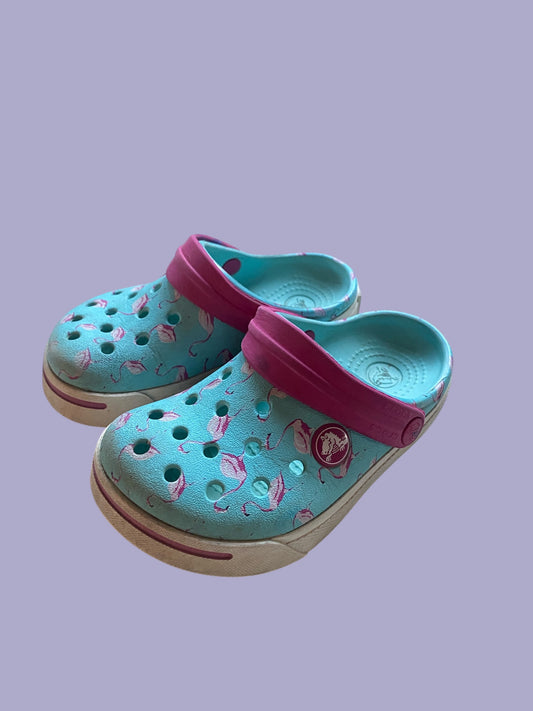 Flamingo sandals 8/9US Little Kid| Crocs