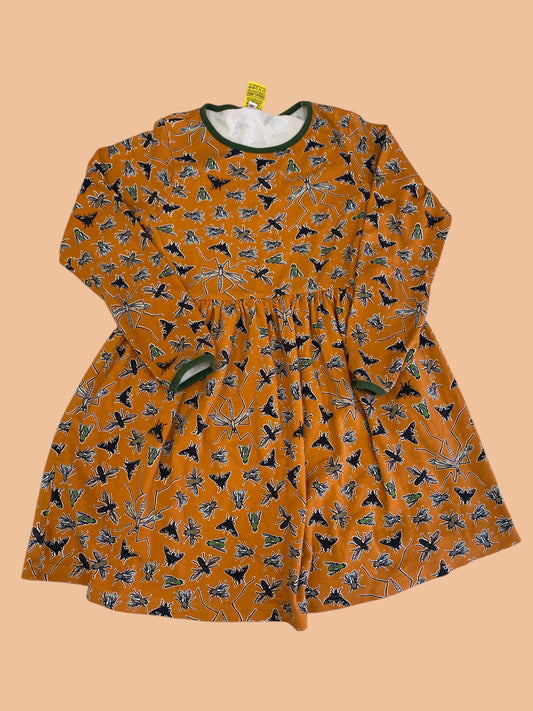 Organic cotton insect dress 10-11Y (146) | Duns Sweden