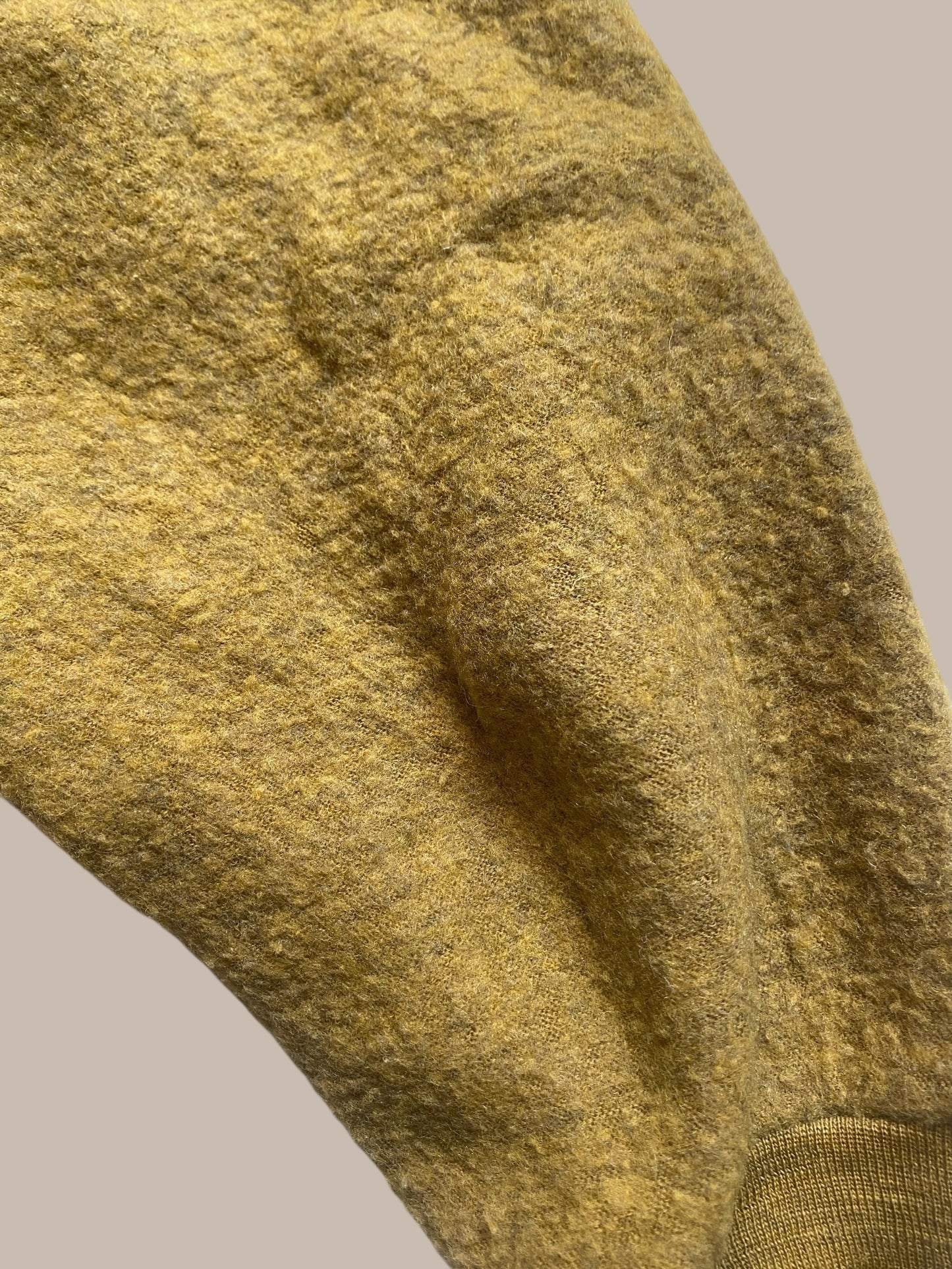 Mustard wool fleece pants 6-18m | Engel