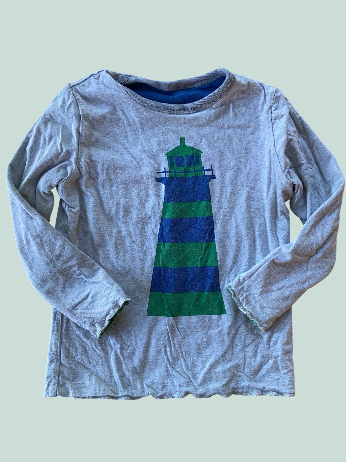 Cotton reversible long sleeve top 6-7Y | Mini Boden