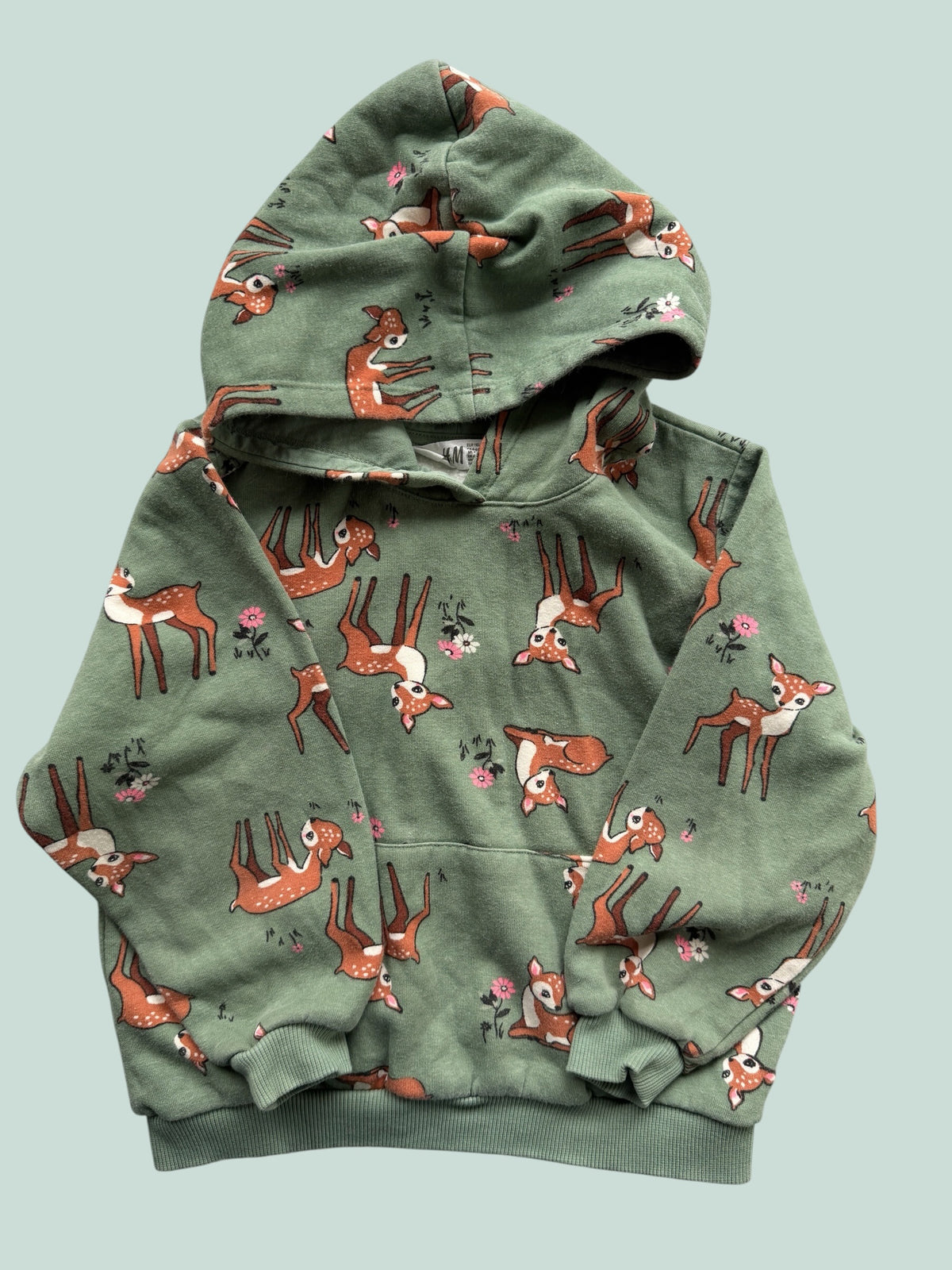 Cotton blend deer hoodies 4-6Y| H&M