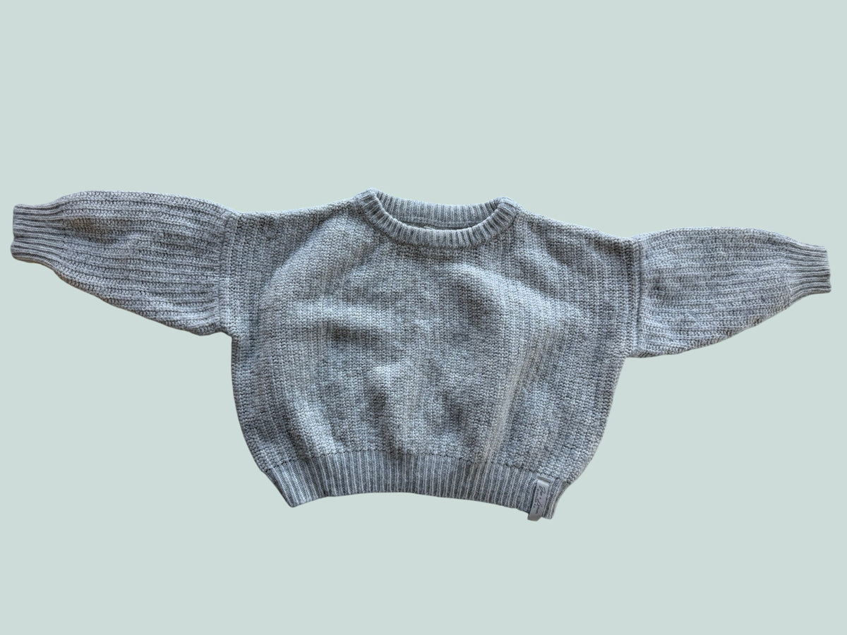 Wool blend cream knit sweater 12-24m | Jax + Lennon