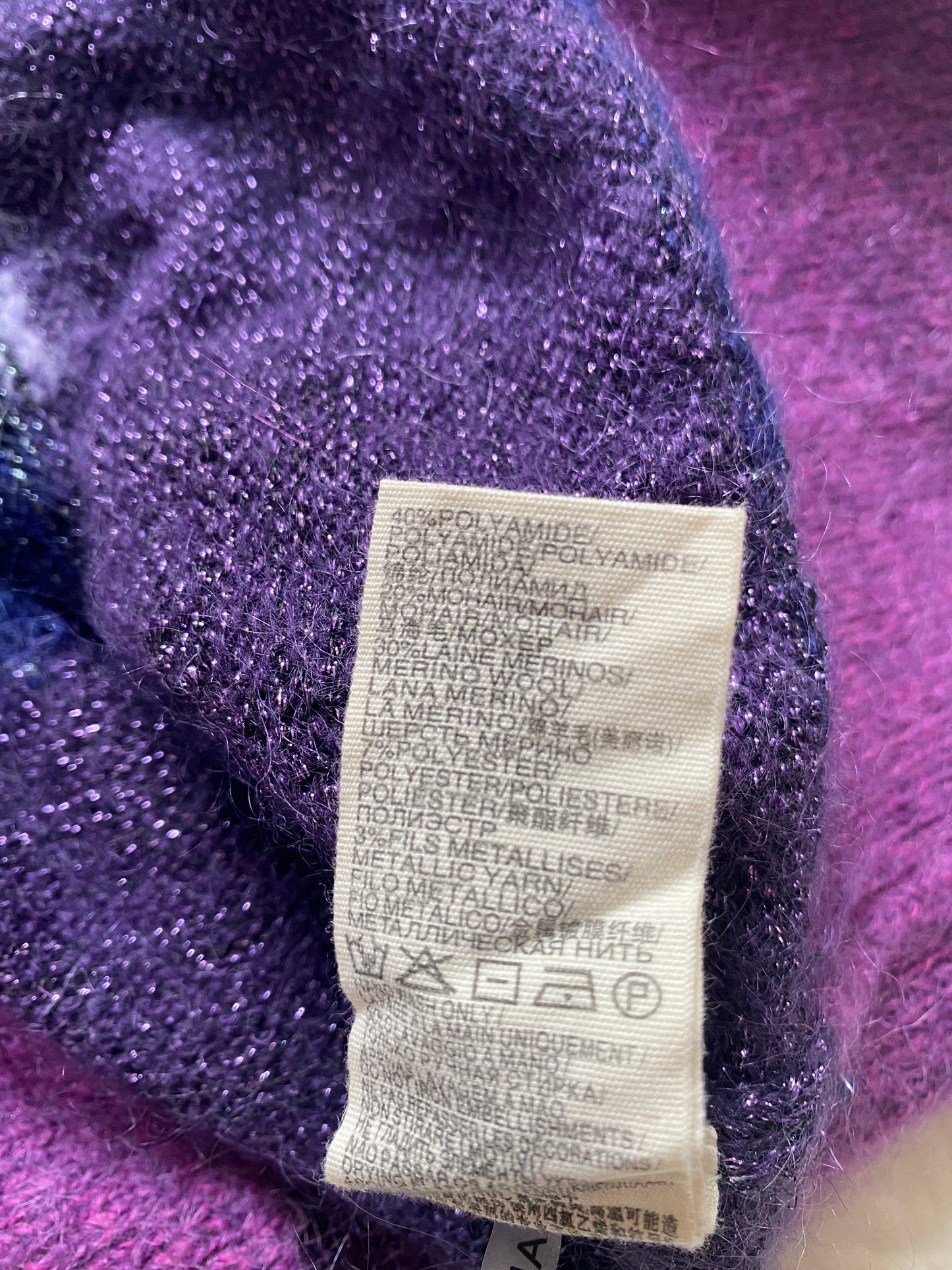 Merino/mohair blend sweater women's medium (T2) | Suncoo Paris