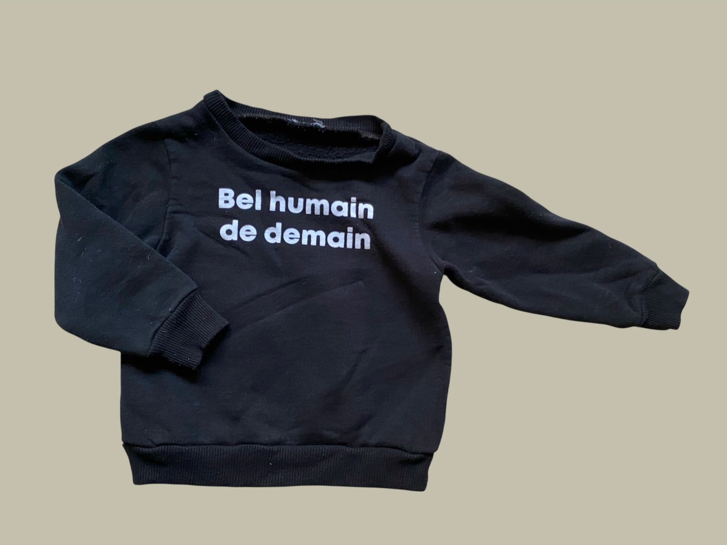 Bel humain de demain sweater ~12/18m