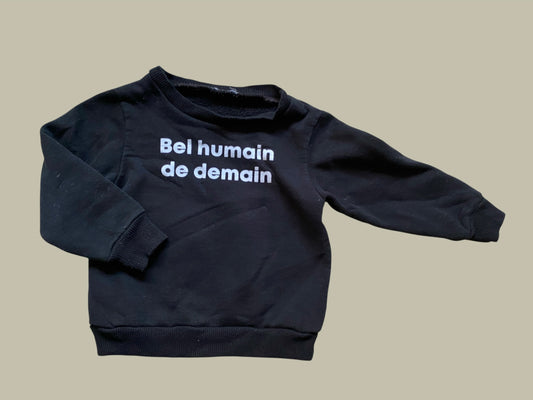 Bel humain de demain sweater ~12/18m