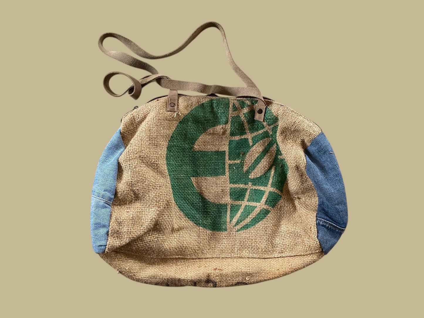 Upcycled overnight bag, handmade in Portugal