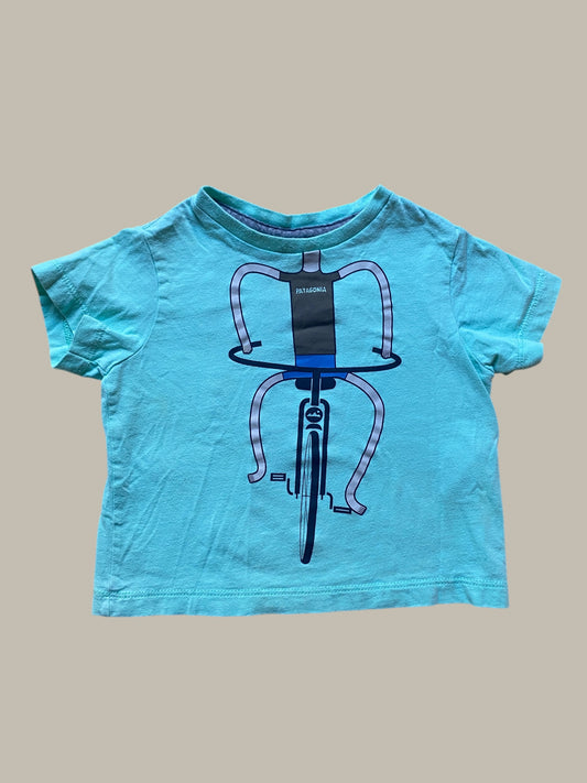 Cotton bike t-shirt 3-6m (generous) | Patagonia