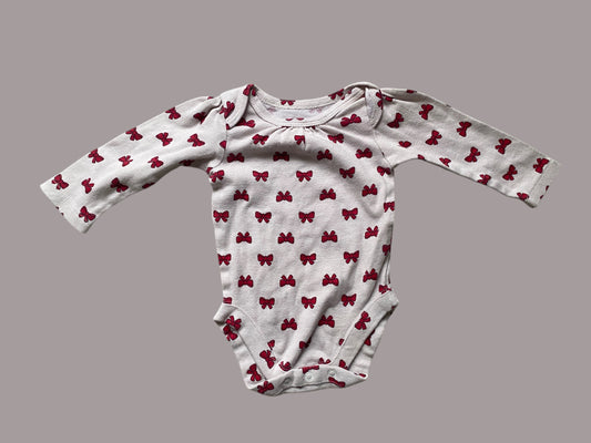 Bow cotton onesie 0-3M | Bundles