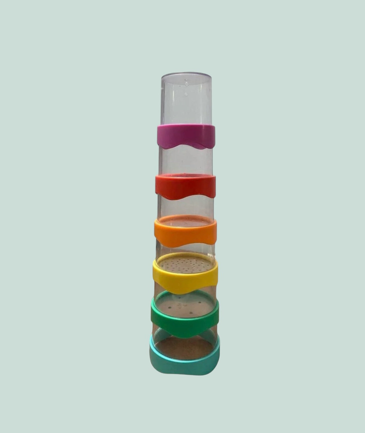 Nesting drip drop stacking bath toy cups | Lovevery