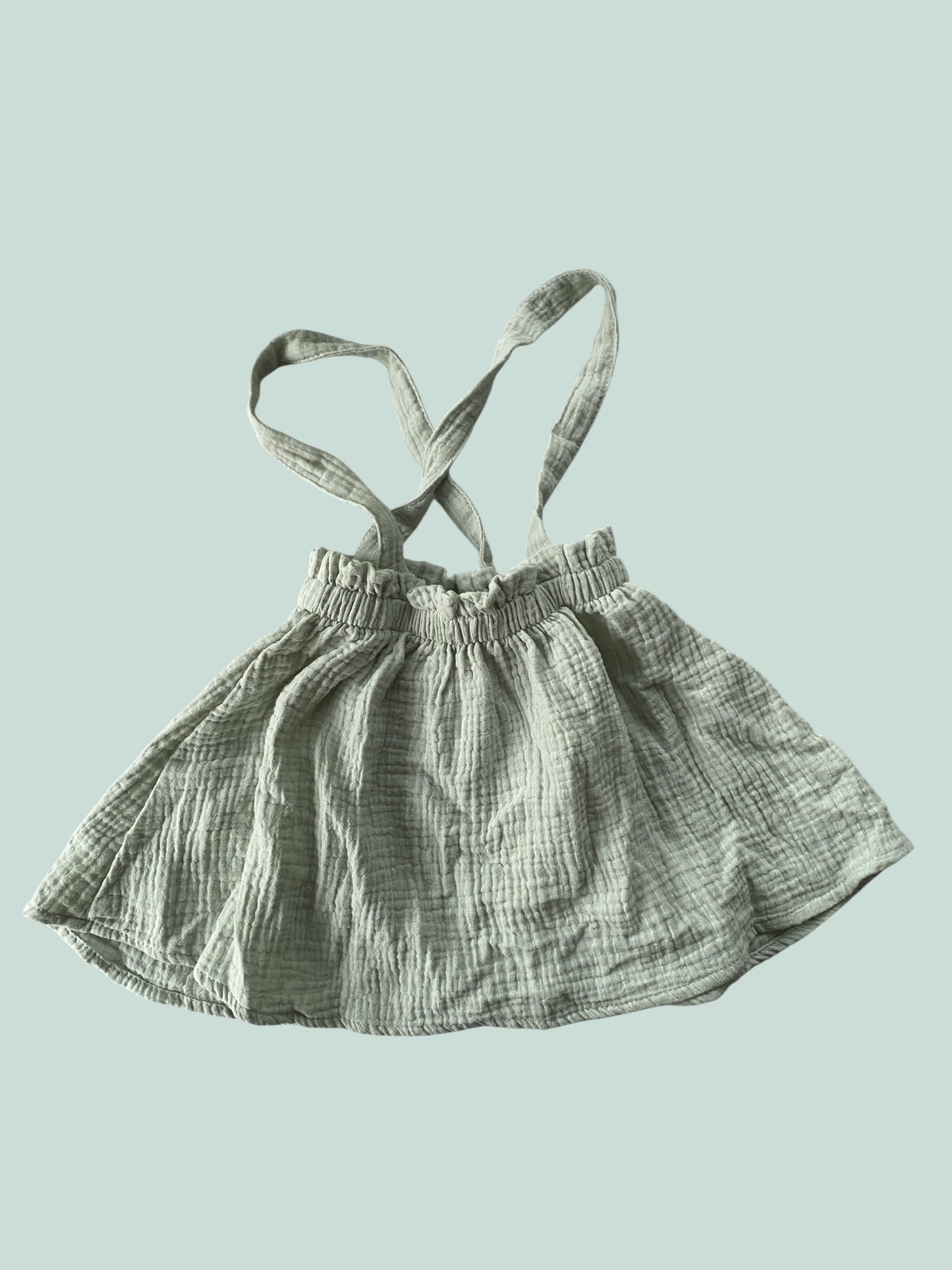 Mint green skirt with shoulder straps 12-18m | Disney