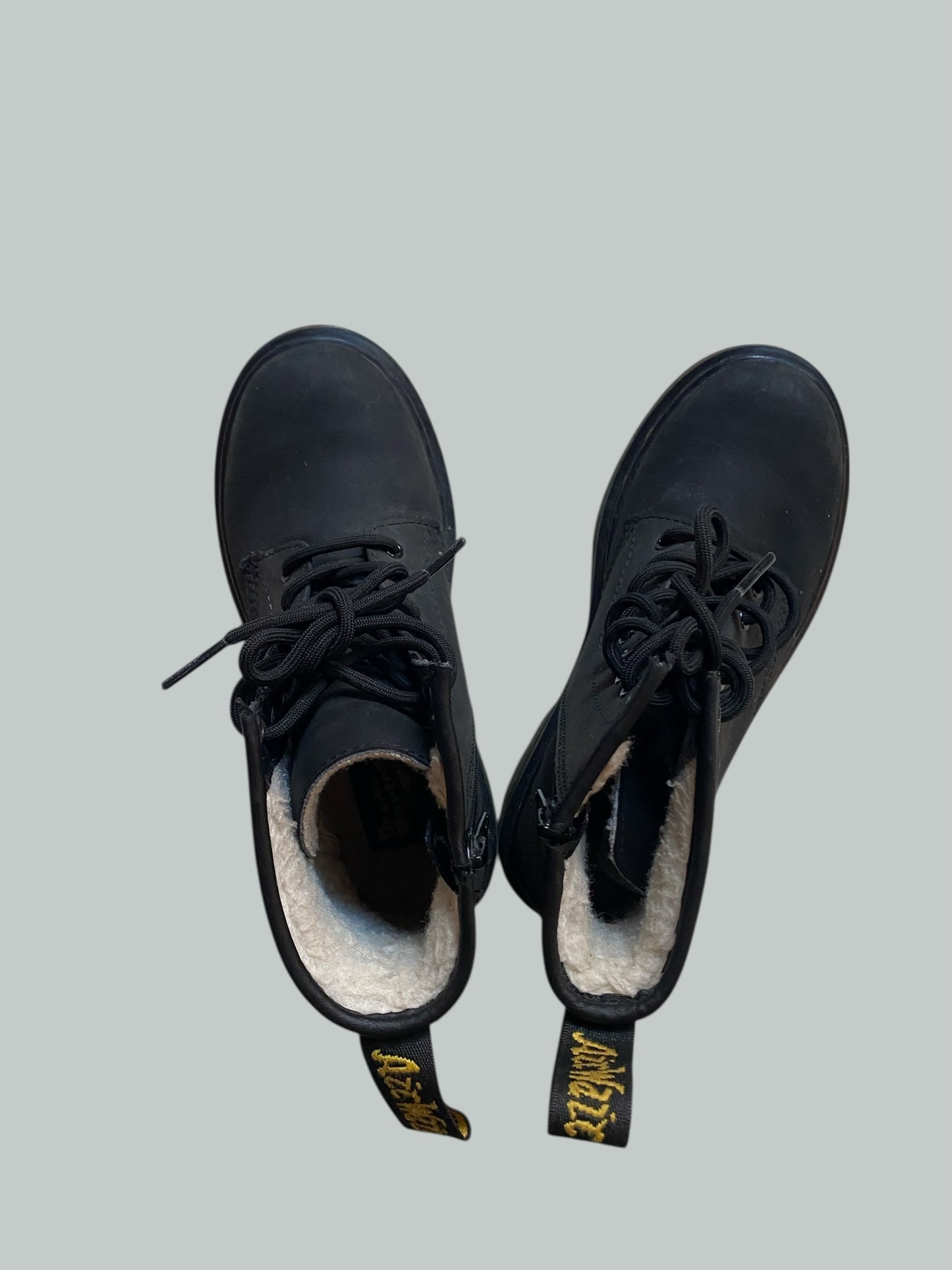 Black leather 8-eye boot 2US Big Kid | Dr Marten's