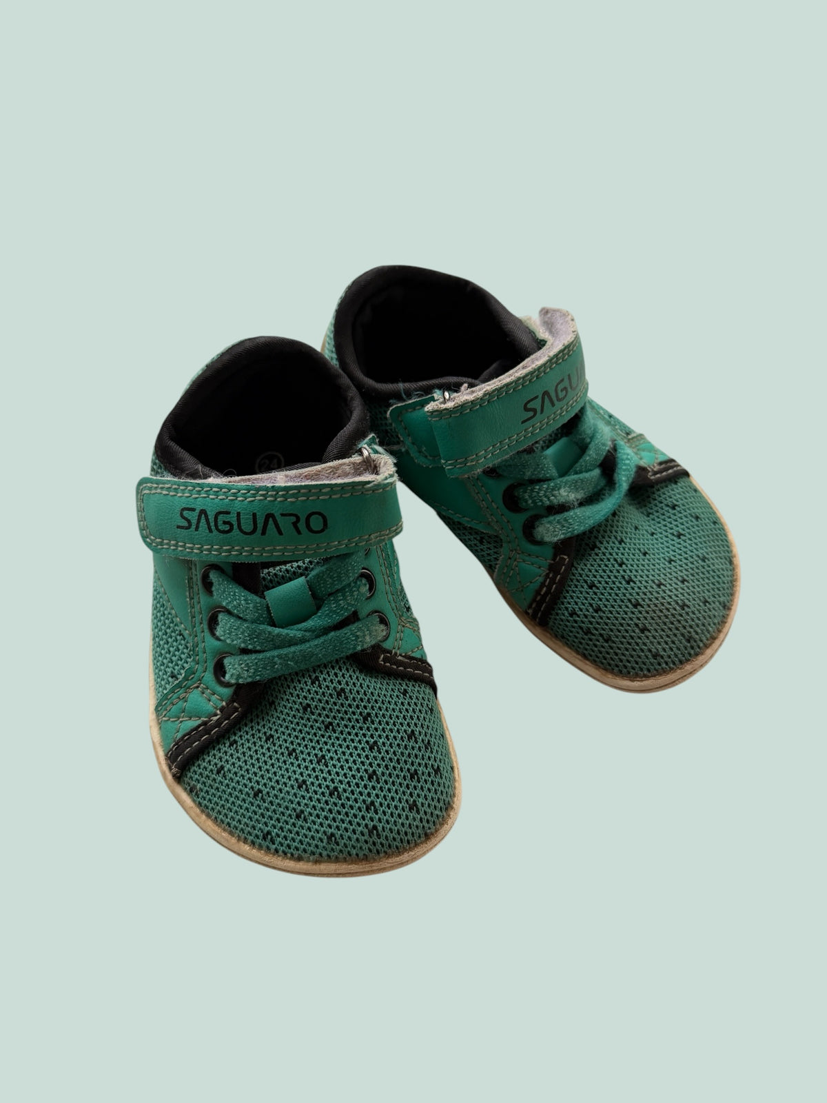 Blue velcro barefoot sneakers 7.5US Little Kids (24 EU) | Saguaro