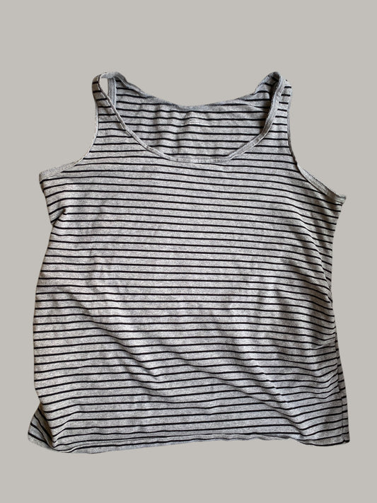 Cotton striped maternity tank adult x-large | Motherhood