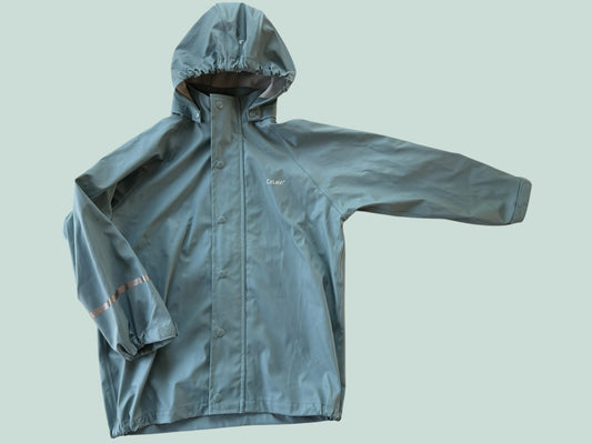 Light blue rain jacket 6-7Y (120) | Celavi
