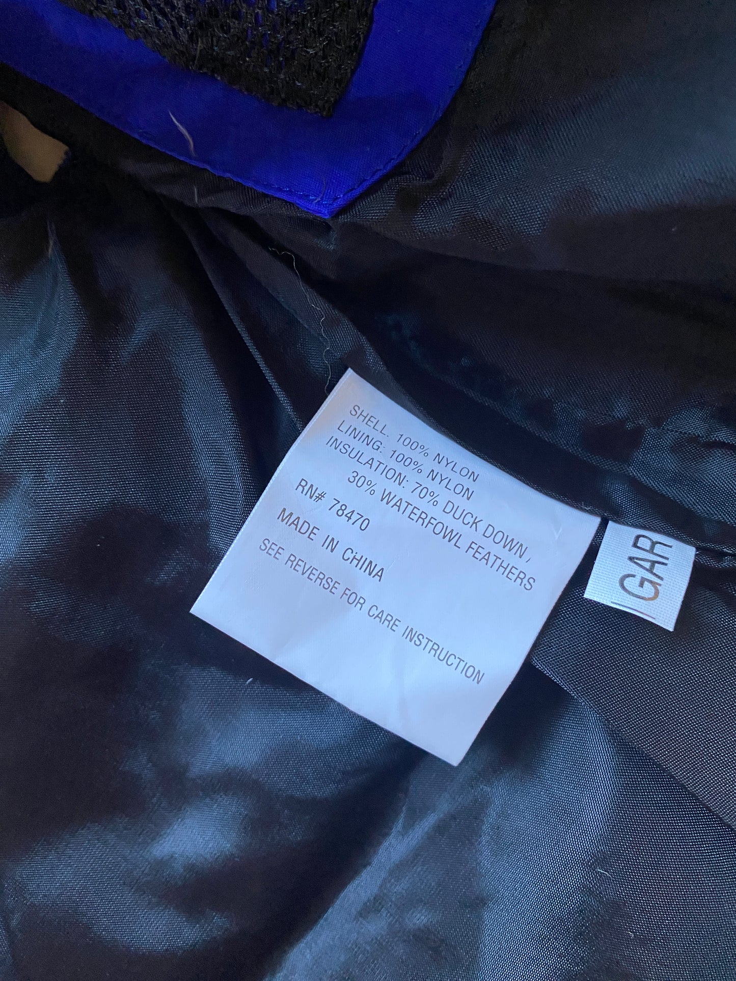 Down filled electric blue winter vest 4Y | Lift Ticket