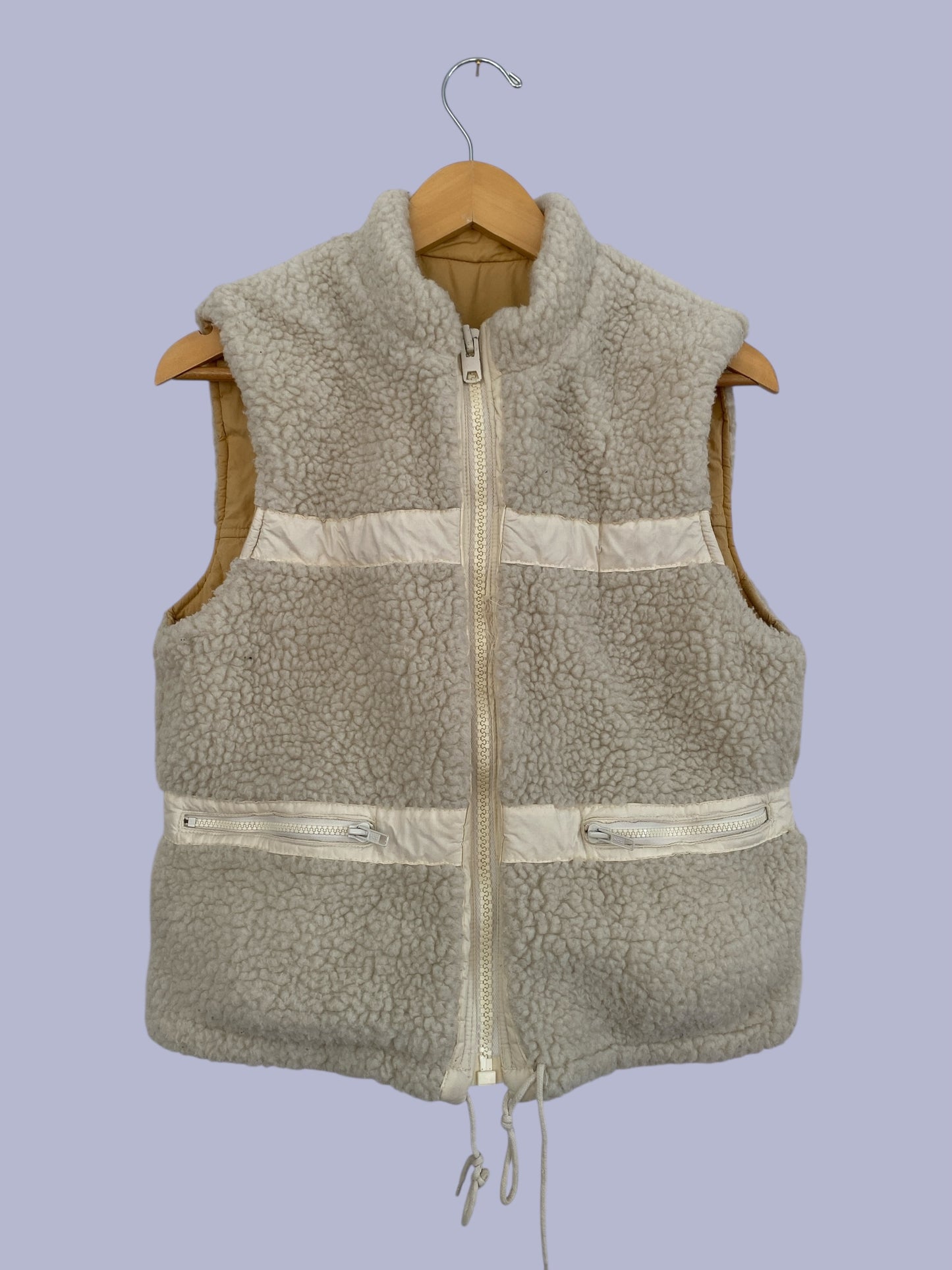 Vintage reversible pile fleece vest women's medium | High Sierra