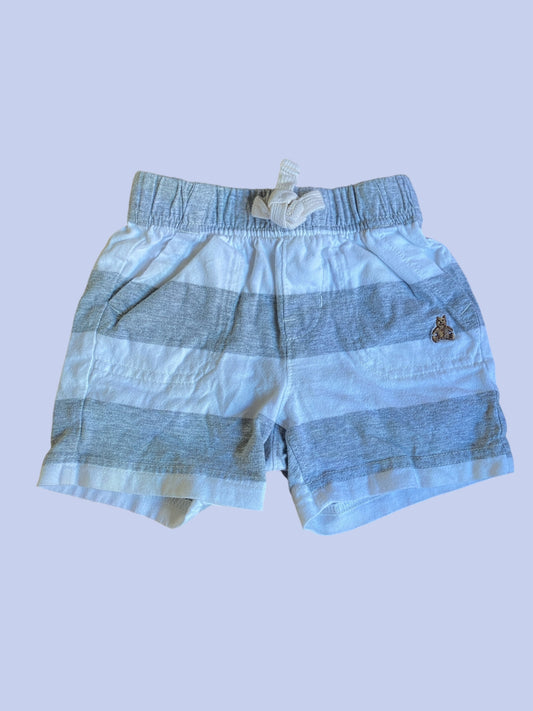 Striped cotton shorts 12-18m | Gap