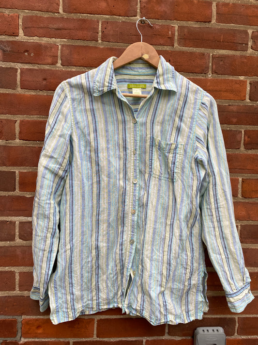 Long sleeve adult linen shirt size small | Sigrid Olsen