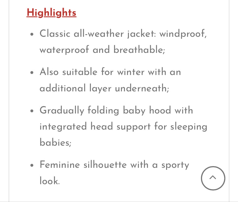 All rounder baby wearing jacket size adult large | Mamalila