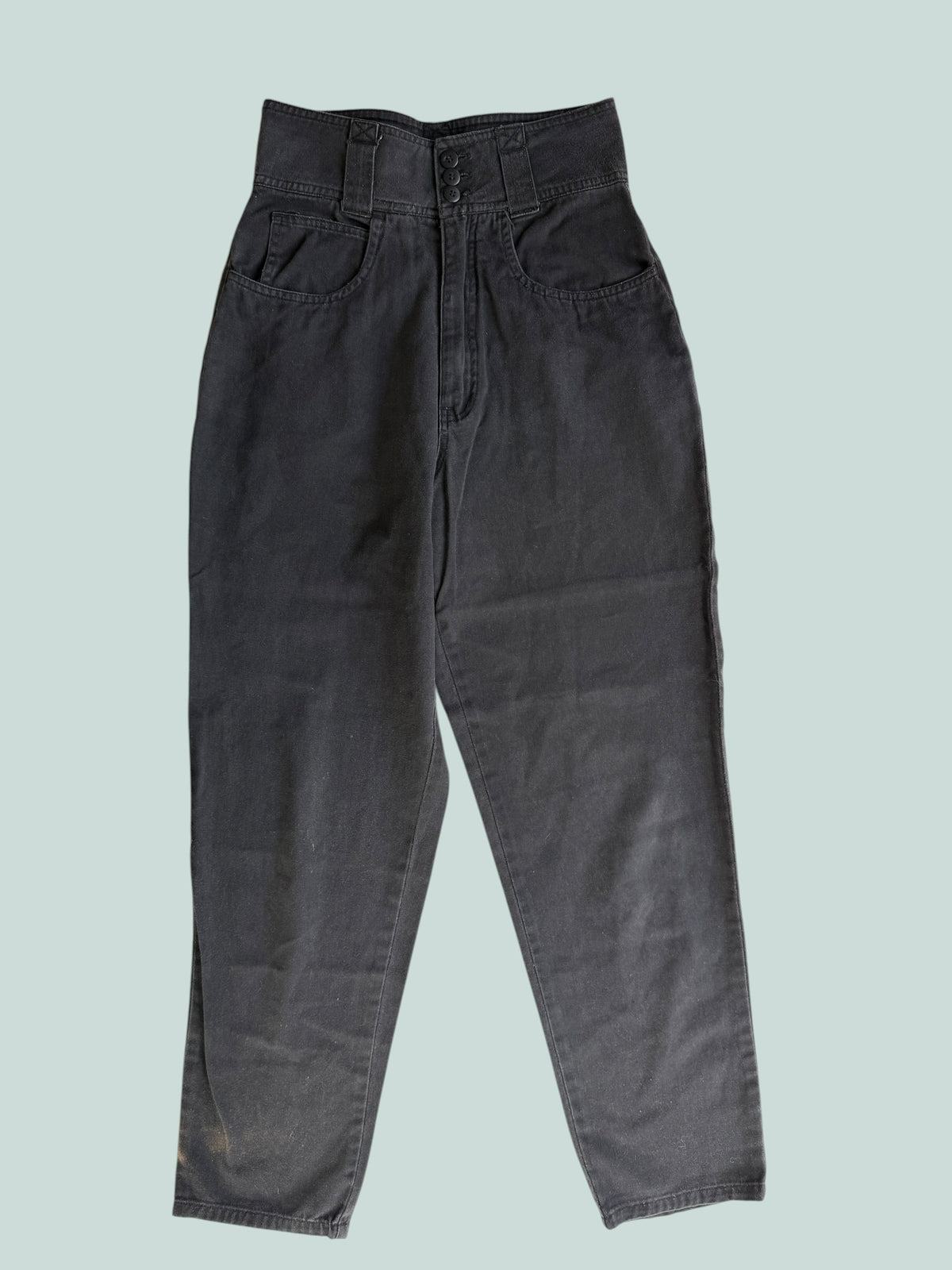 Vintage black cotton barrel pants women's 5US (see measurements) | Blues LA