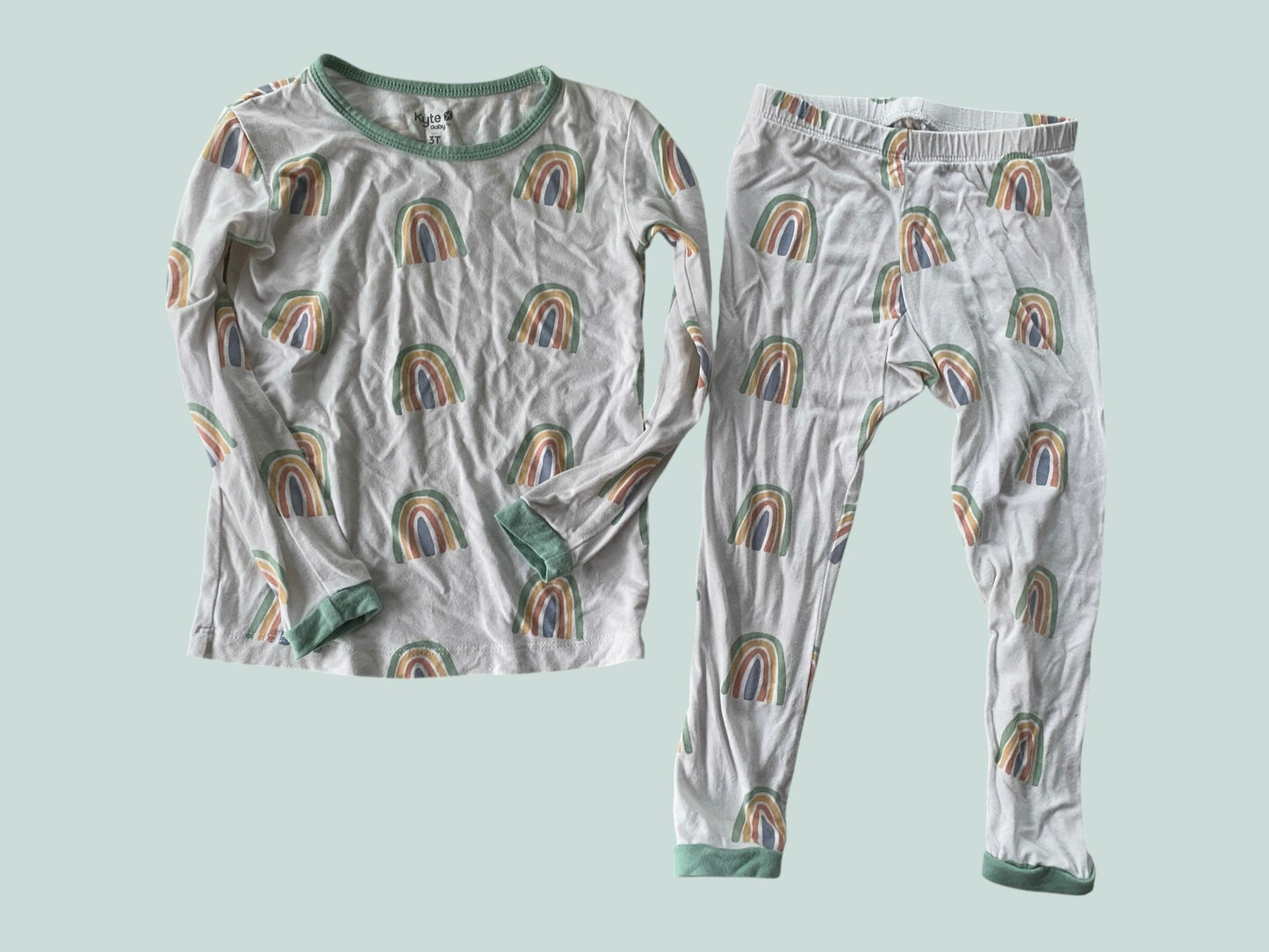 Bamboo rainbow pj set 3Y | Kyte
