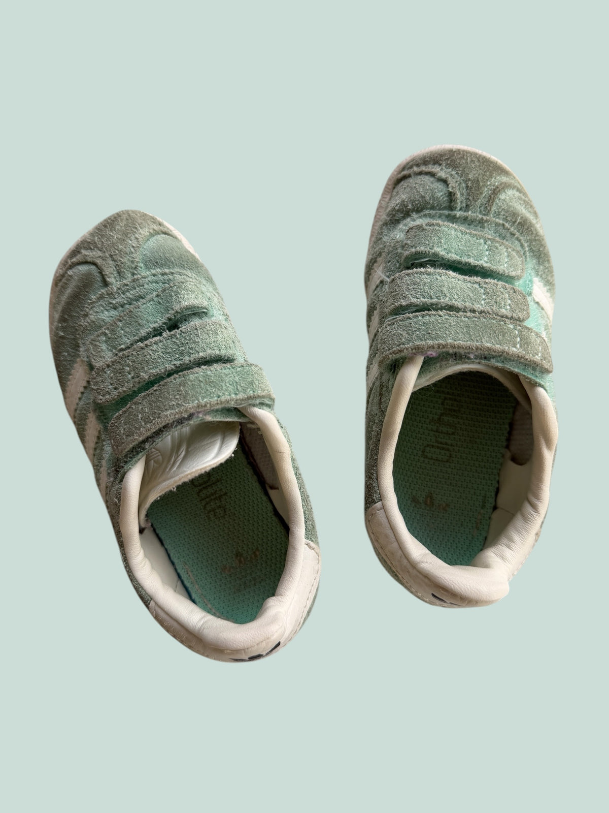 Mint green suede Gazelle sneakers 8US Little Kids | Adidas