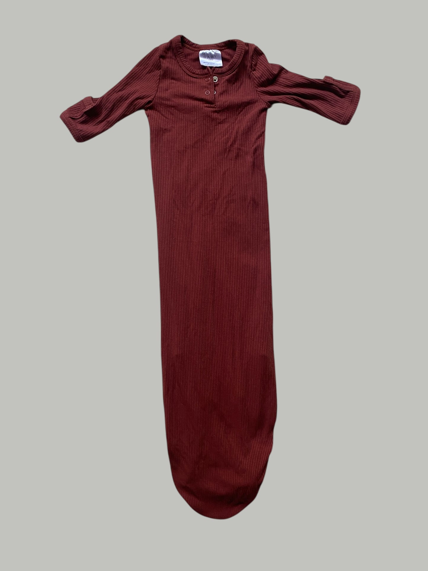 Rayon blend sleeper knot gown 0-3m | Mabie Baby