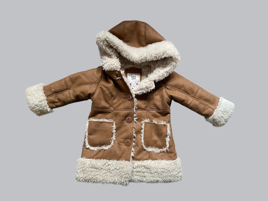 Faux suede coat with fleece lining 2Y | Gap
